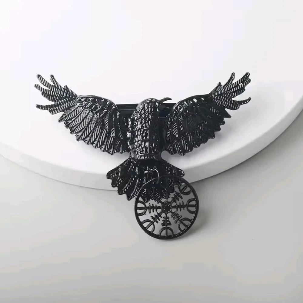 Black Eagle Hair Clip